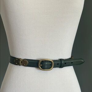 Ralph Lauren Green Leather Belt